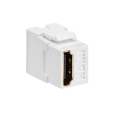 Leviton Quickport Hdmi Connector, Feedthrough White 496029